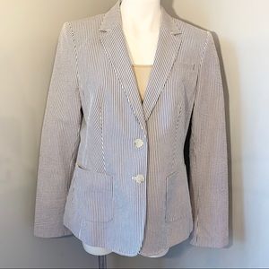 Banana Republic Seersucker blazer, Sz 12